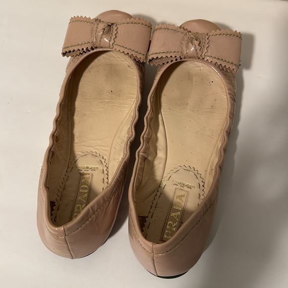 Prada Nude Ballet Flats/Slippers with Bow!! - Picture 7 of 9